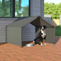 Gray Metal Dog Tent - Portable Outdoor Shade Shelter