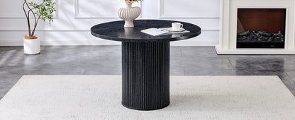 42 Inch Black Dining Table with Storage