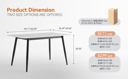 Modern Ceramic Dining Table with Iron Base for Kitchen Storage