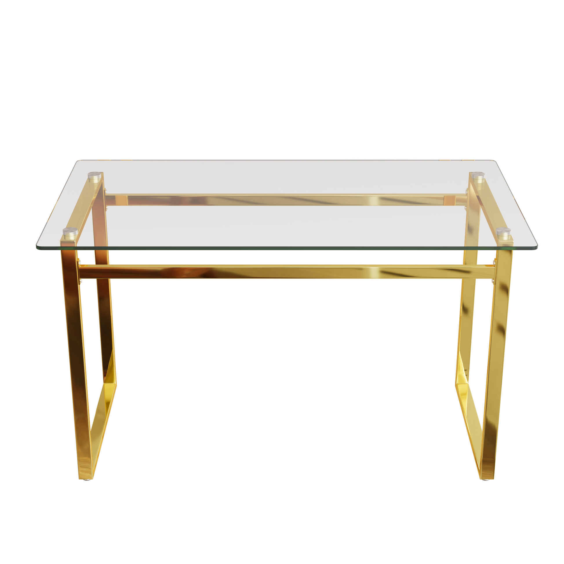 Modern Glass Dining Table - 4-6 Seats, Transparent
