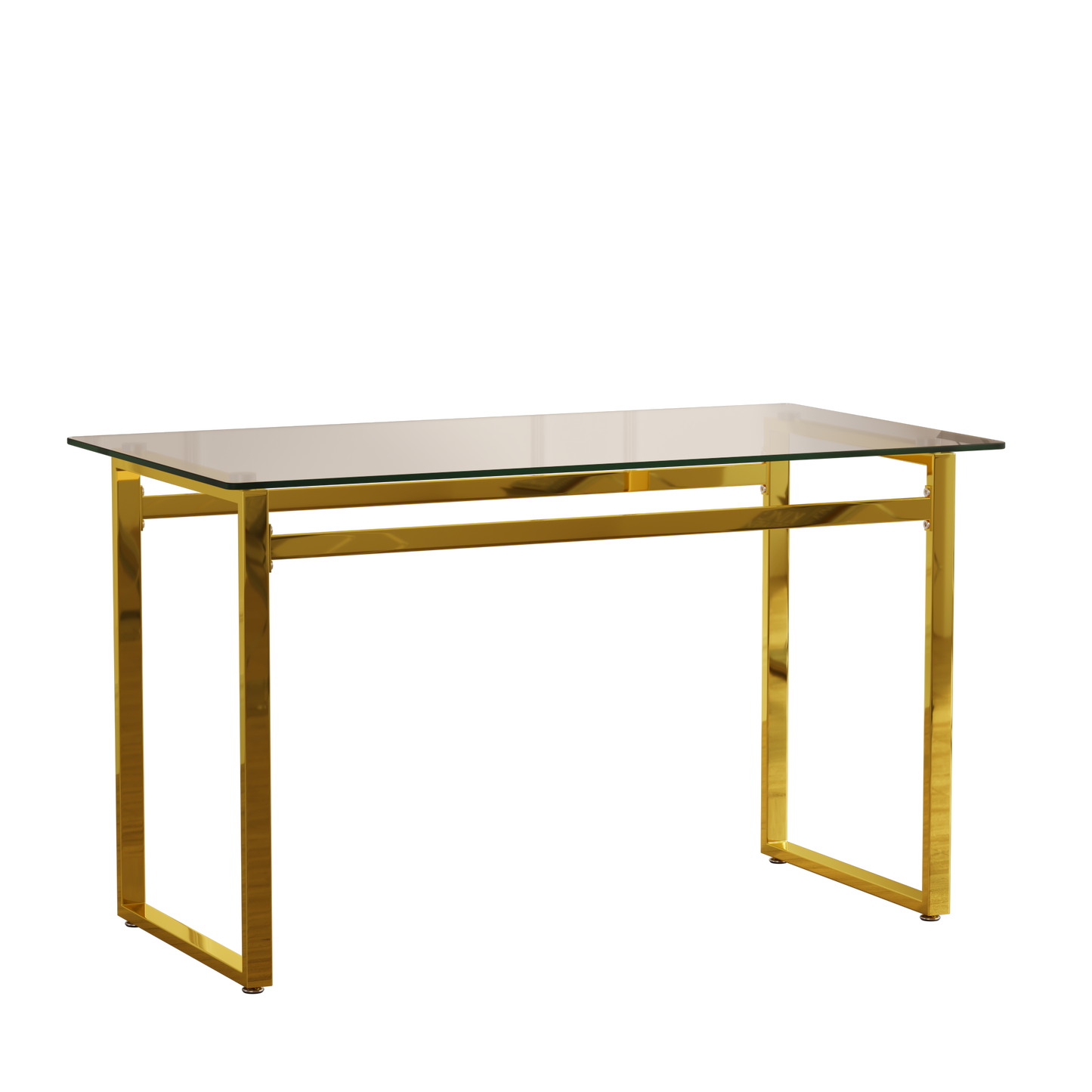 Modern Glass Dining Table - 4-6 Seats, Transparent