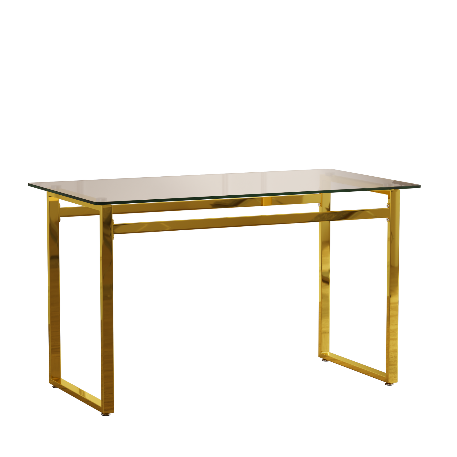 Modern Glass Dining Table - 4-6 Seats, Transparent