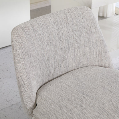 Off White Linen Bar Stools Set of 2 - Kitchen Island Seating