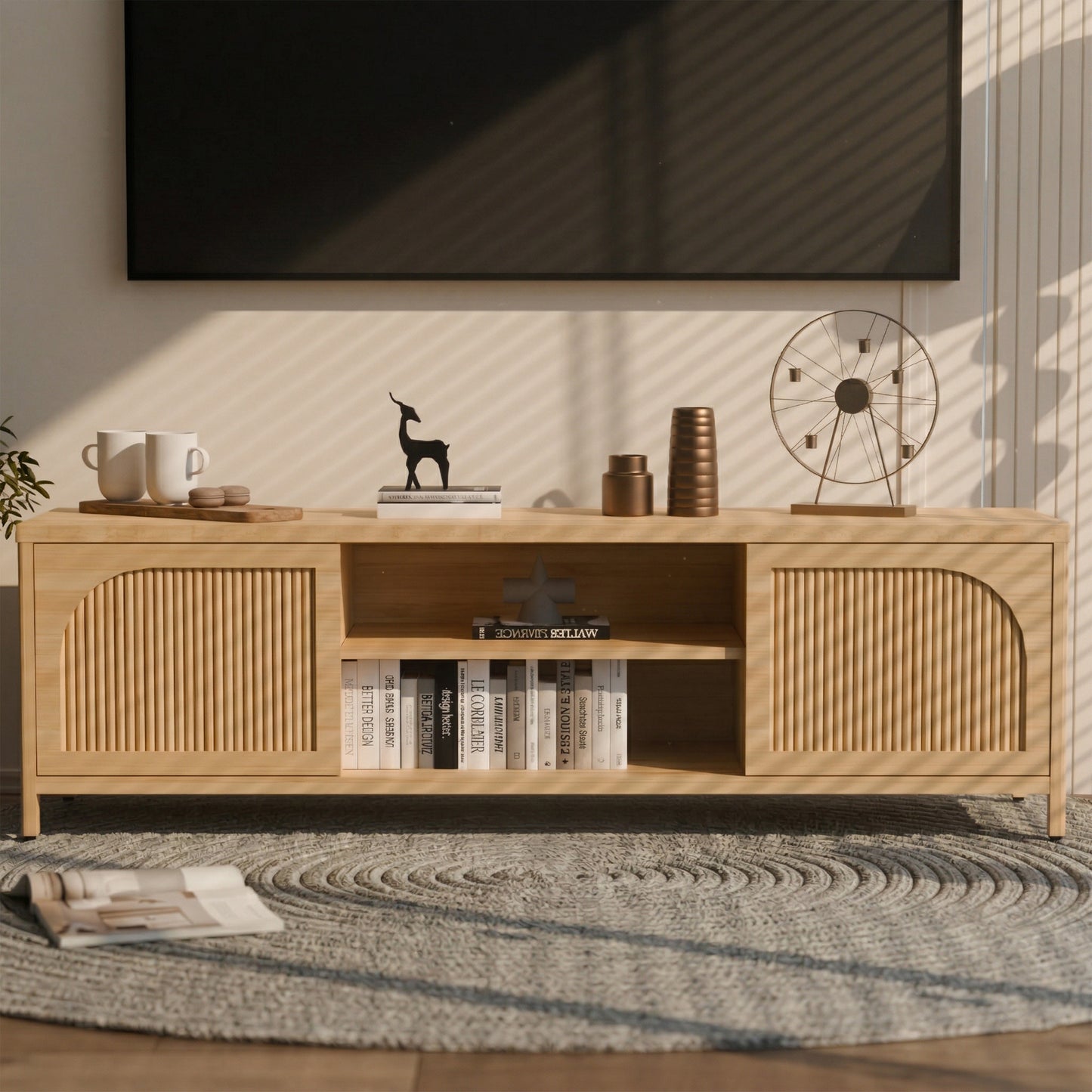 Bamboo TV cabinet