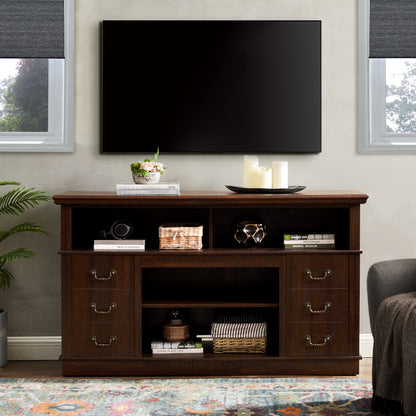 Espresso MDF TV Stand - 60" TV Console Table