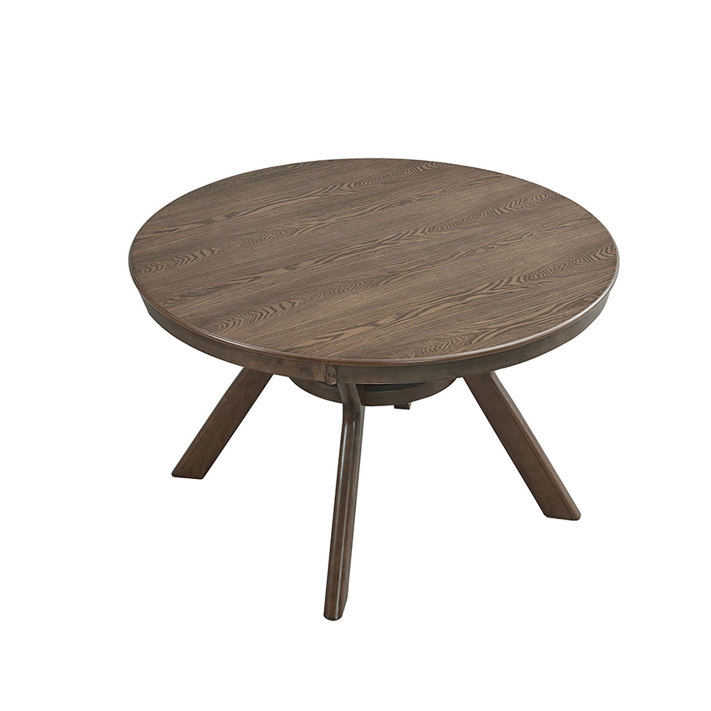 47.24" Round Rubber Wood Dining Table - Seats 4-6, Oak