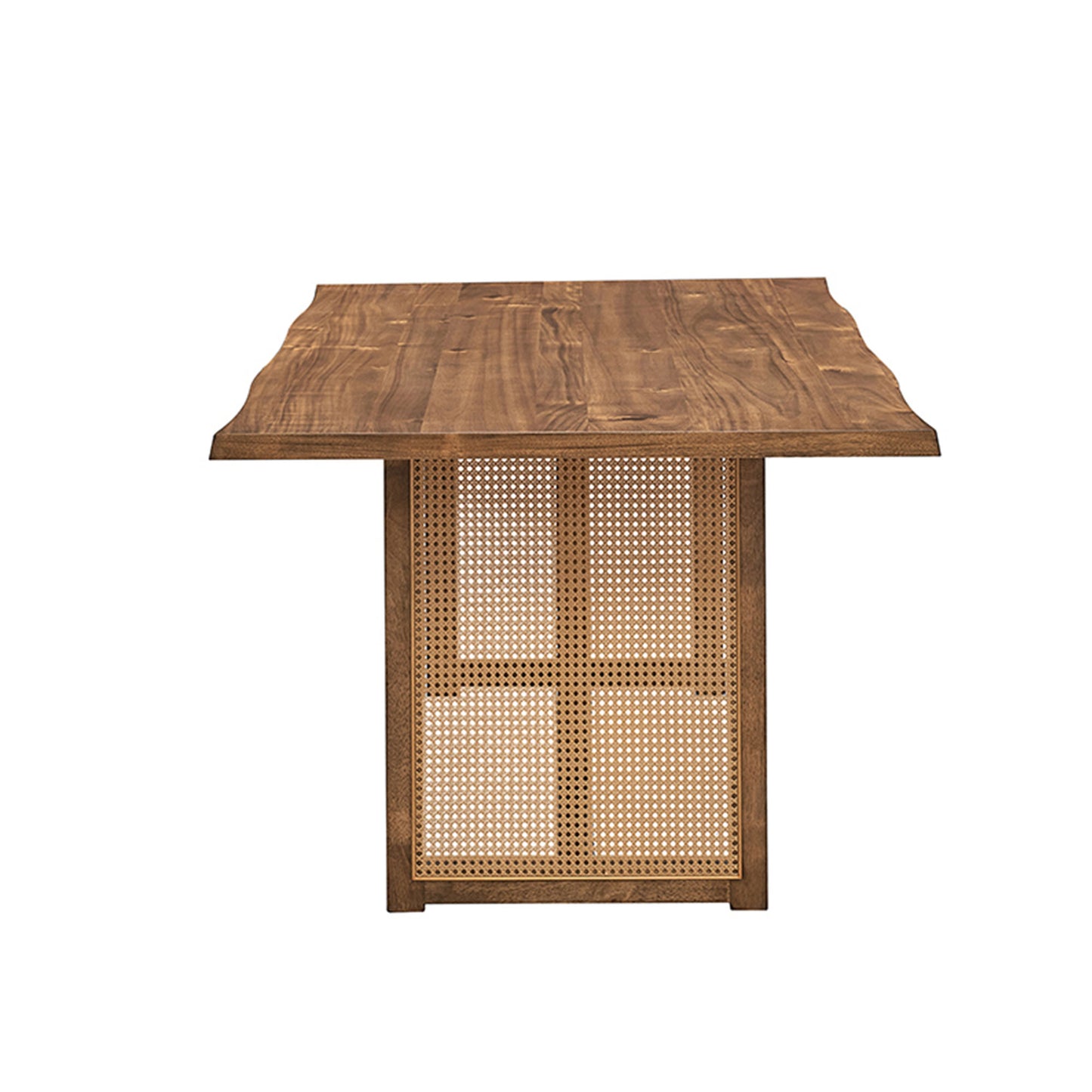 86.61 Inch Oversize Rectangular Waves Dining Table - Solid Wood MDF