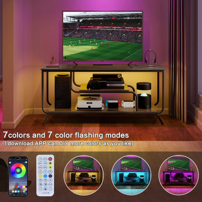 Light Gray TV Stand for 55 Inch TVs - Modern Media Console