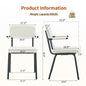 Modern White Dining Chairs Set of 2 - Huggable Design