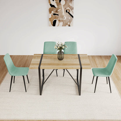 Light Green Linen Dining Chair Set of 4
