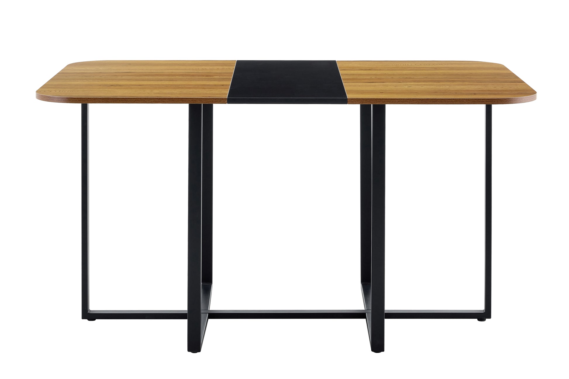 Black Wood Dining Table - 60" Modern Tabletop