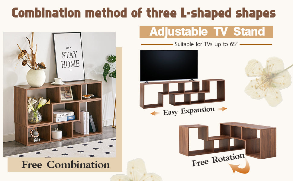 Acacia Wood TV Stand - 55 to 80 Inch TV Storage