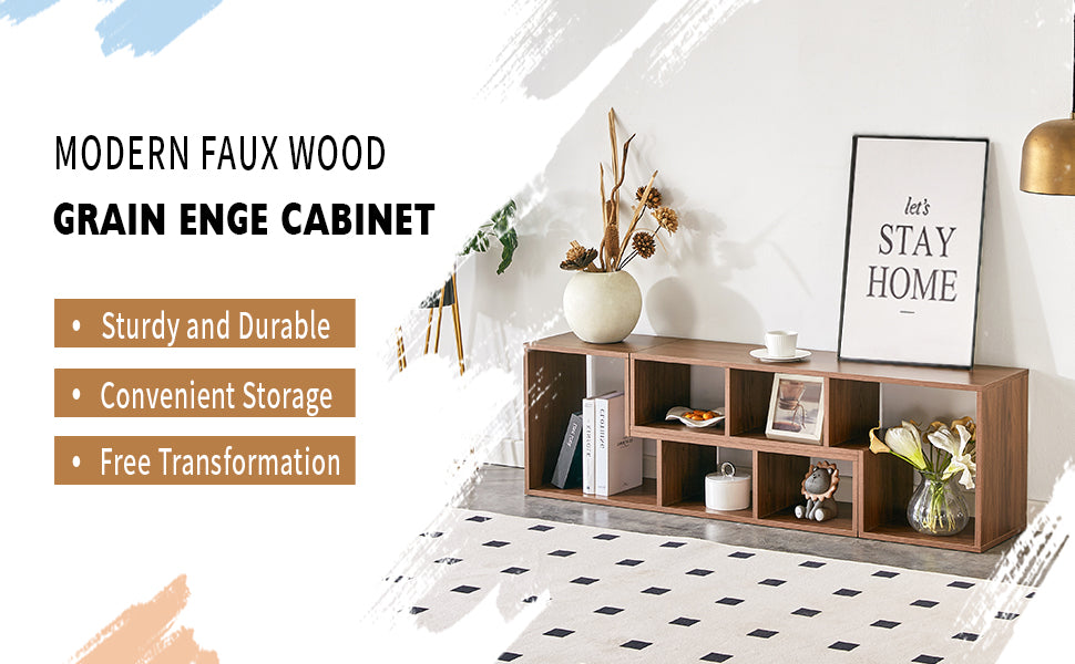 Acacia Wood TV Stand - 55 to 80 Inch TV Storage