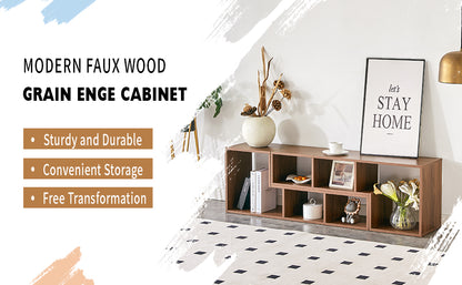 Acacia Wood TV Stand - 55 to 80 Inch TV Storage