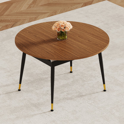 Walnut Oval Extendable Dining Table - Seats 6-10 for Dining Room