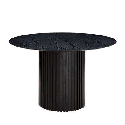 Black Mid Century Modern Dining Table - 46.5" x 46.5"