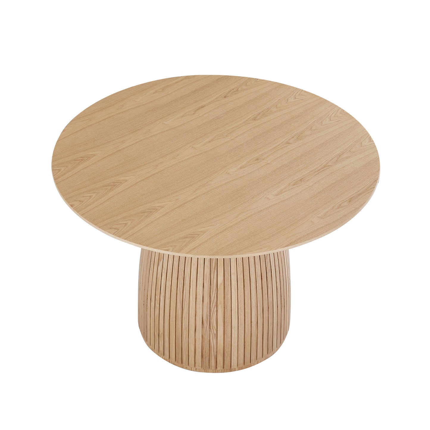 Round Dining Table - Oak MDF Kitchen Table 47.24" for Dining Room