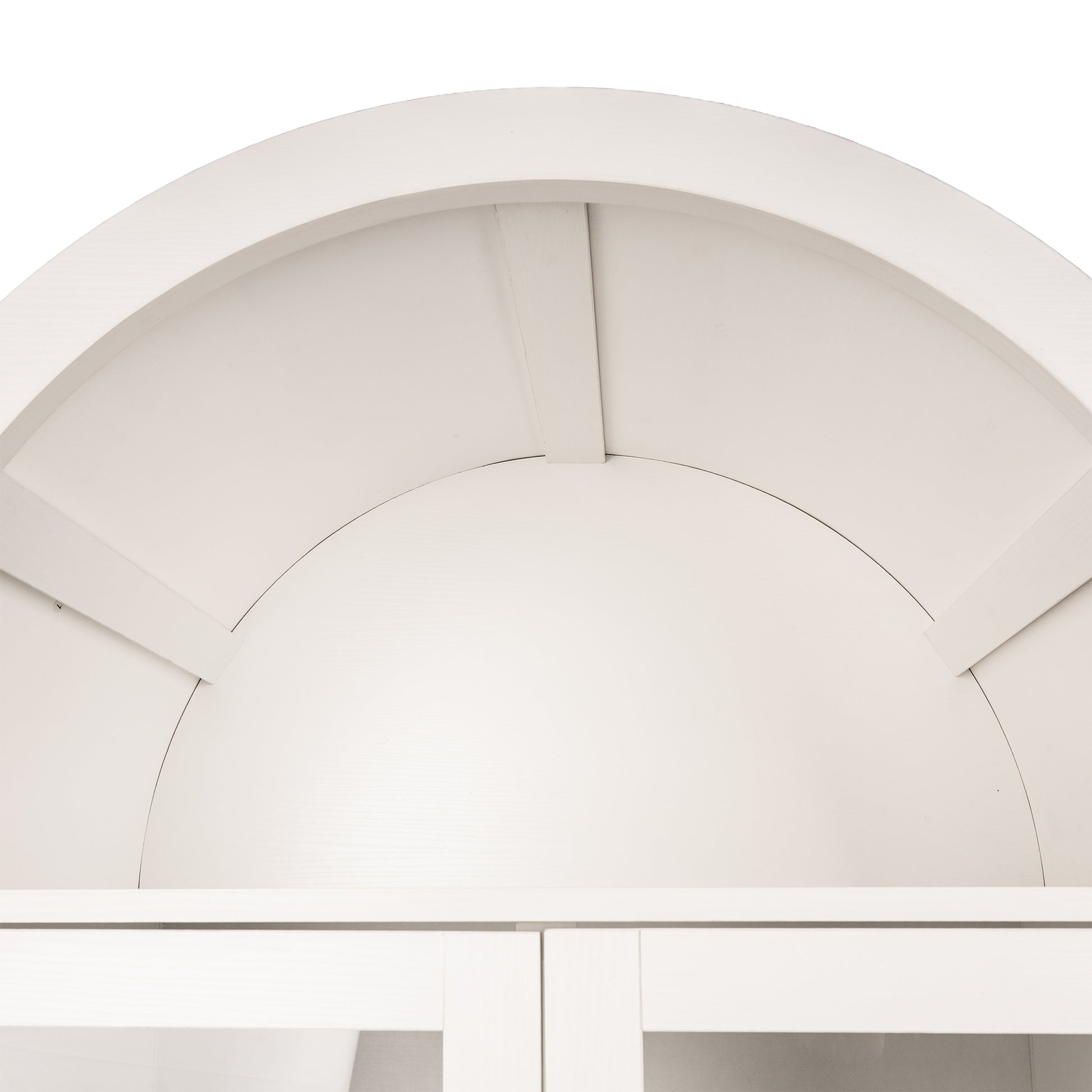 71" White Farmhouse Kitchen Pantry Cabinet with Glass Door - image 20