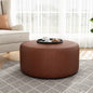 Velvet Round Ottoman