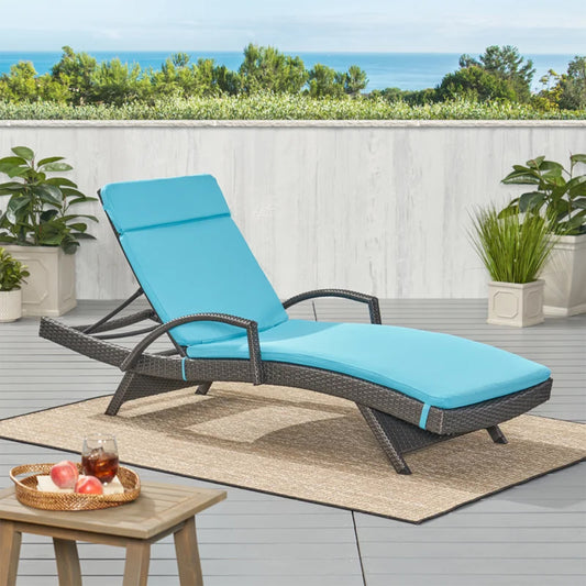 Set of 2 Outdoor Chaise Lounge Cushions  (Without Chaise Lounge)