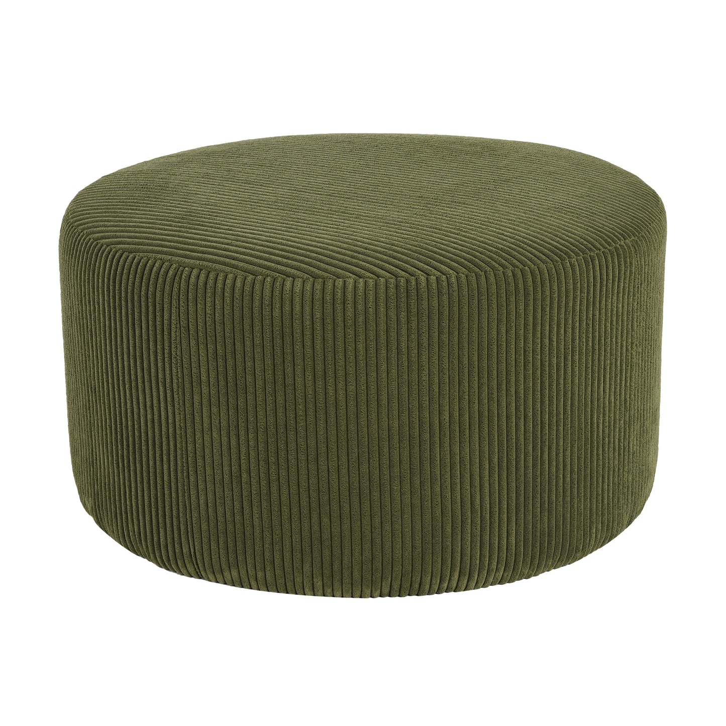 Velvet Round Ottoman