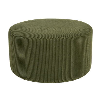 Velvet Round Ottoman
