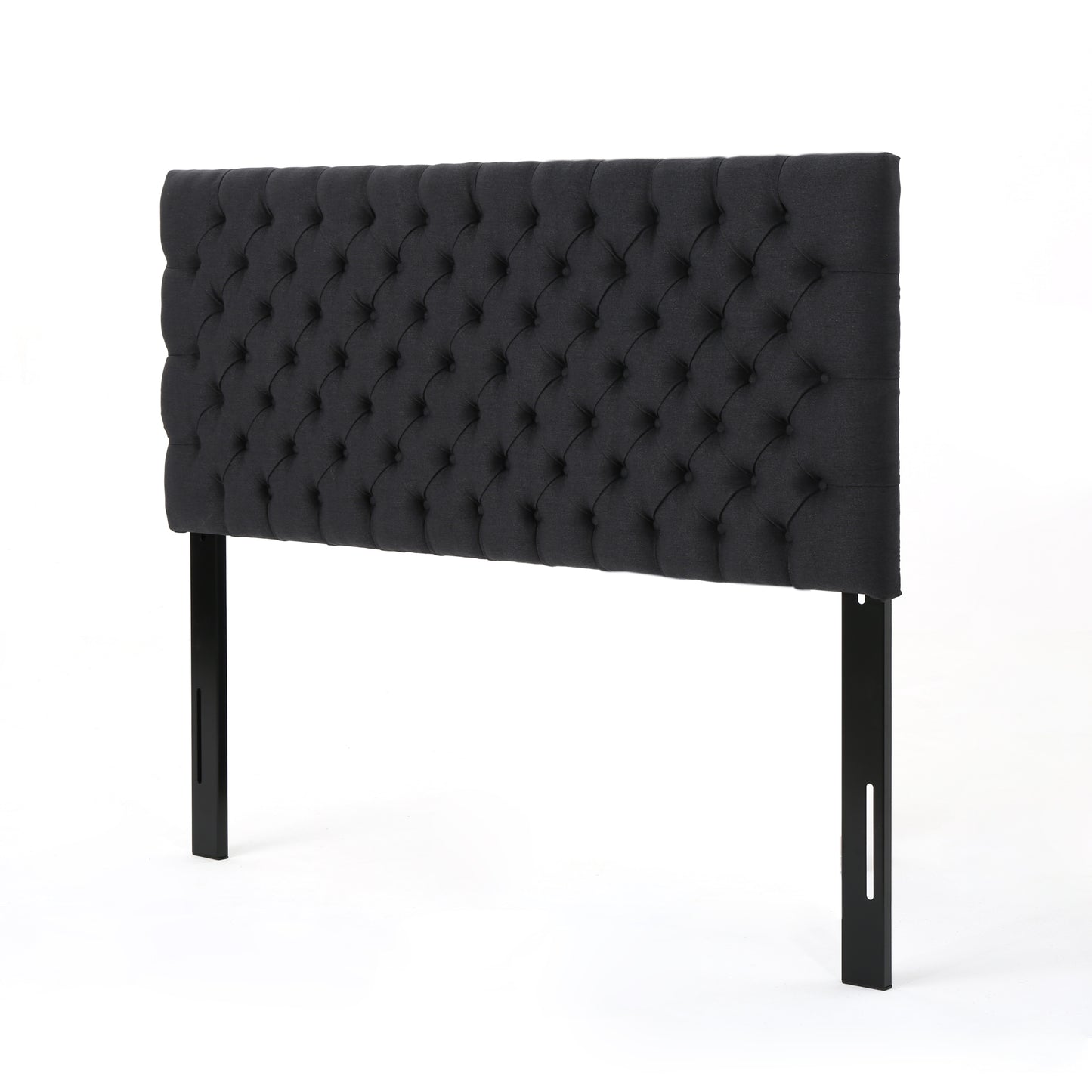 Queen Size Charcoal Grey Fabric Headboard