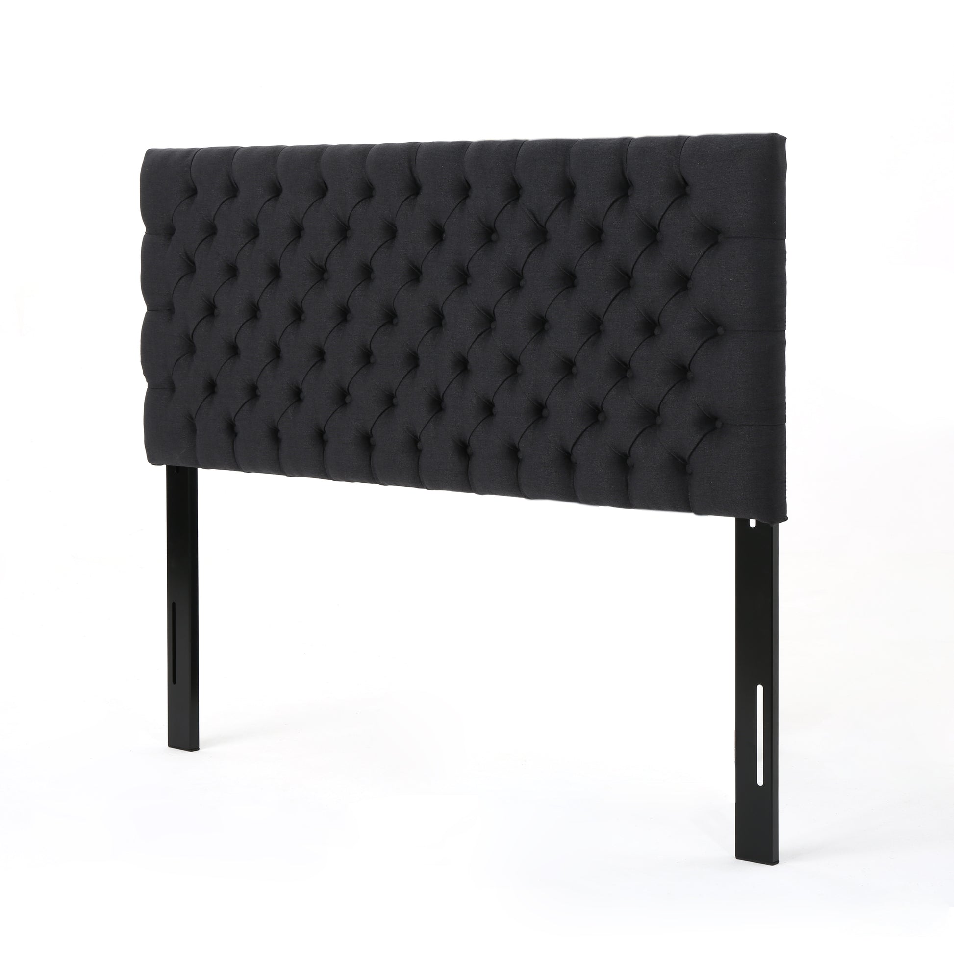 Queen Size Charcoal Grey Fabric Headboard