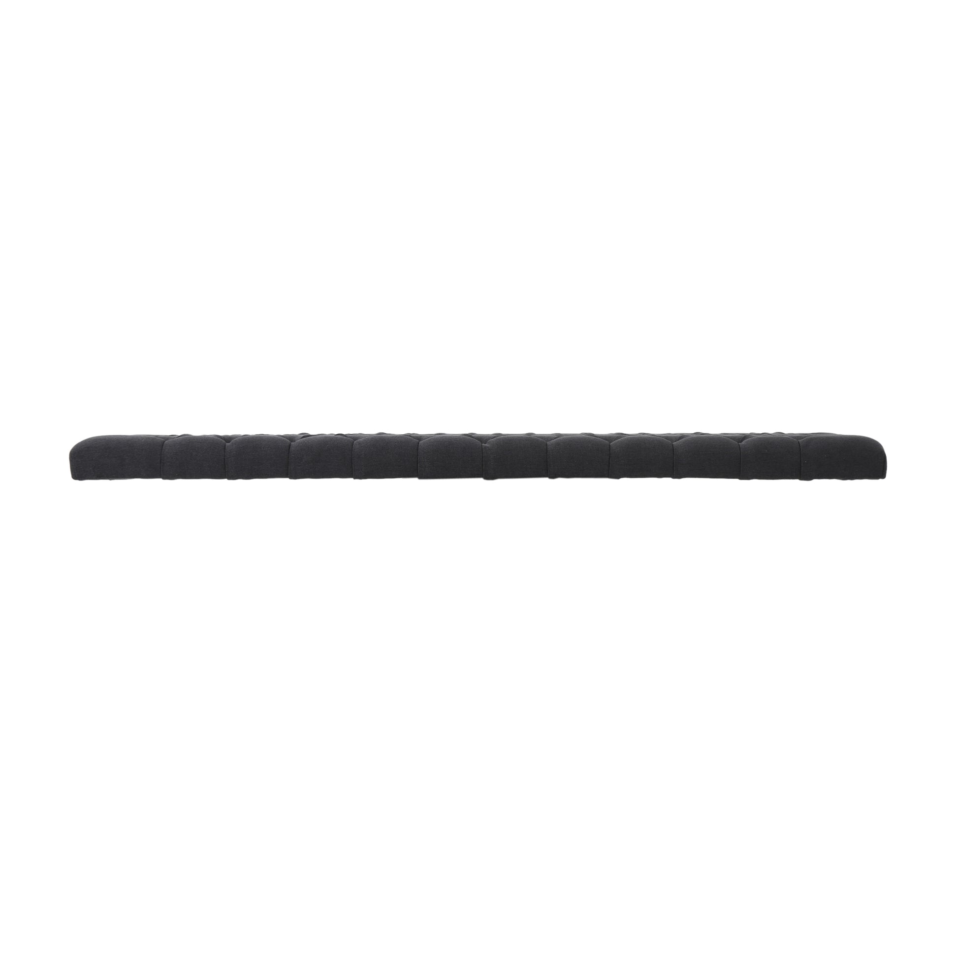 Queen Size Charcoal Grey Fabric Headboard
