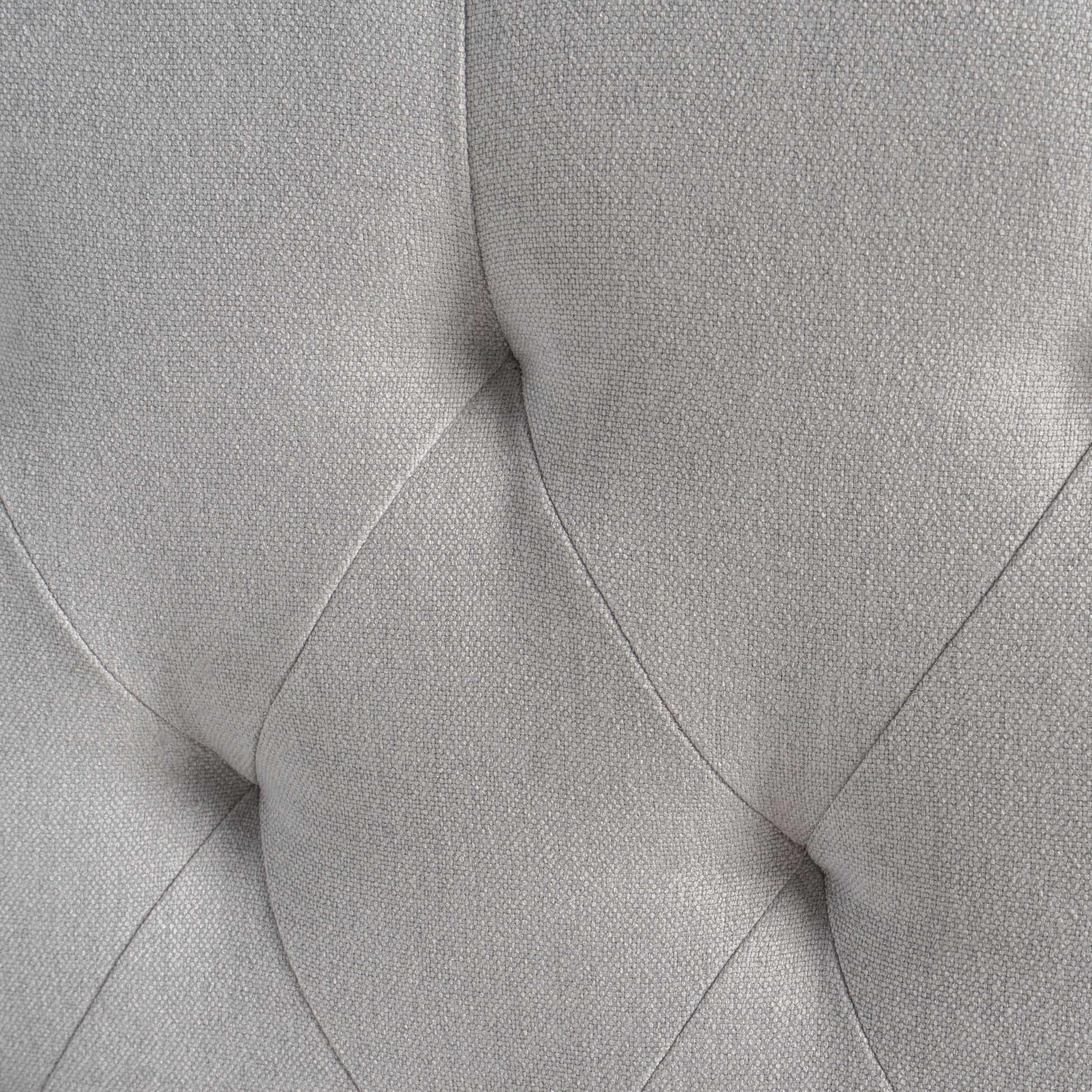 Queen Size Light Grey Fabric Upholstered Headboard
