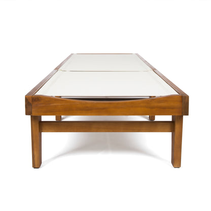 Teak Acacia Wood Chaise Lounge for Patio Relaxation