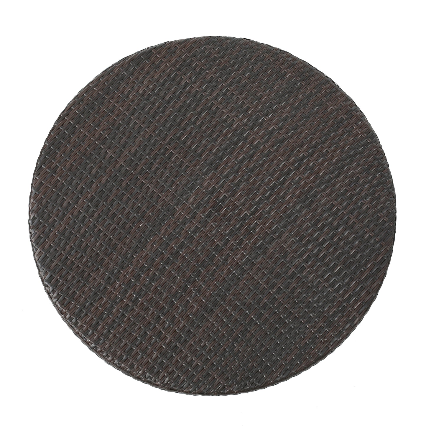 Rattan Round Bar Table - Brown Multi