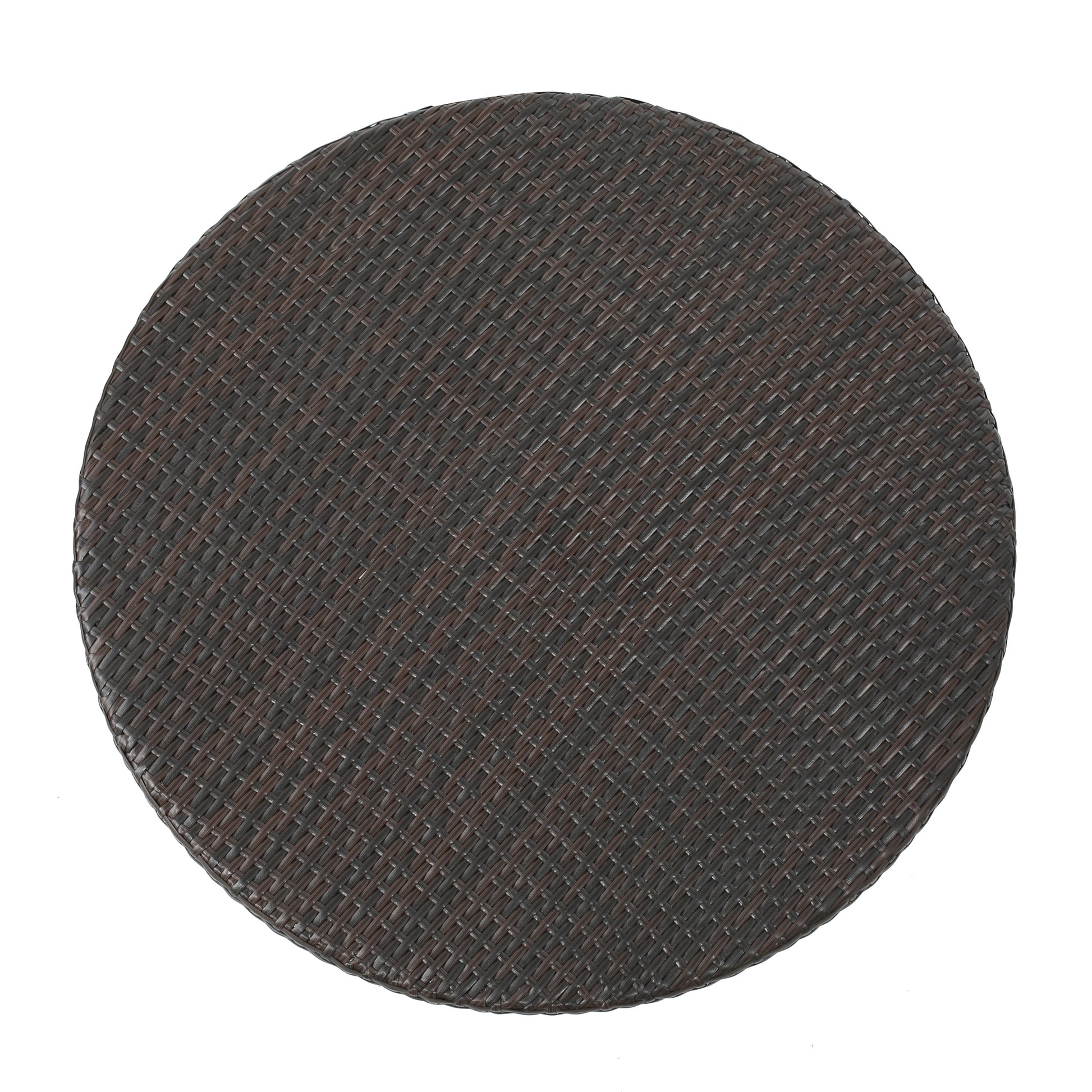 Rattan Round Bar Table - Brown Multi