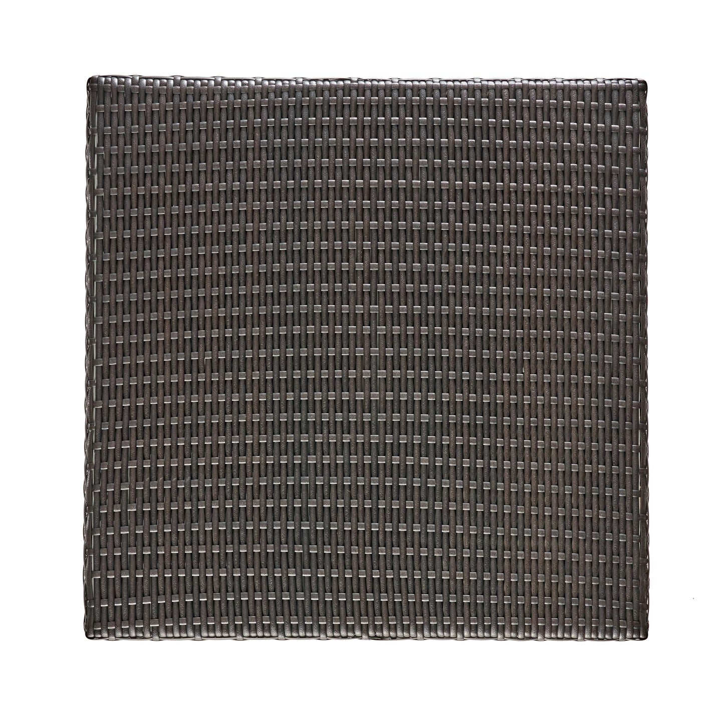 Brown Rattan Square Bar Table - 26"