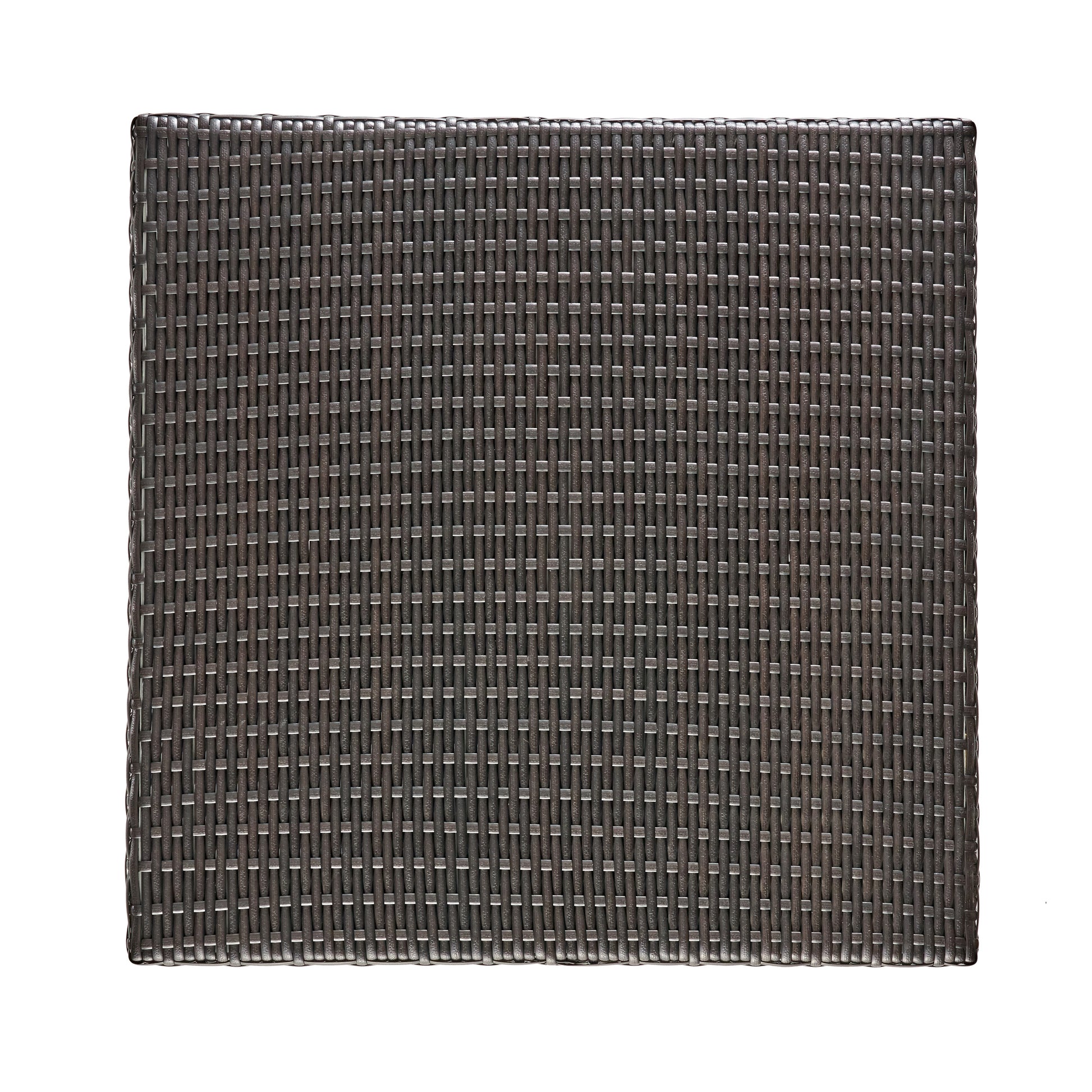 Brown Rattan Square Bar Table - 26"