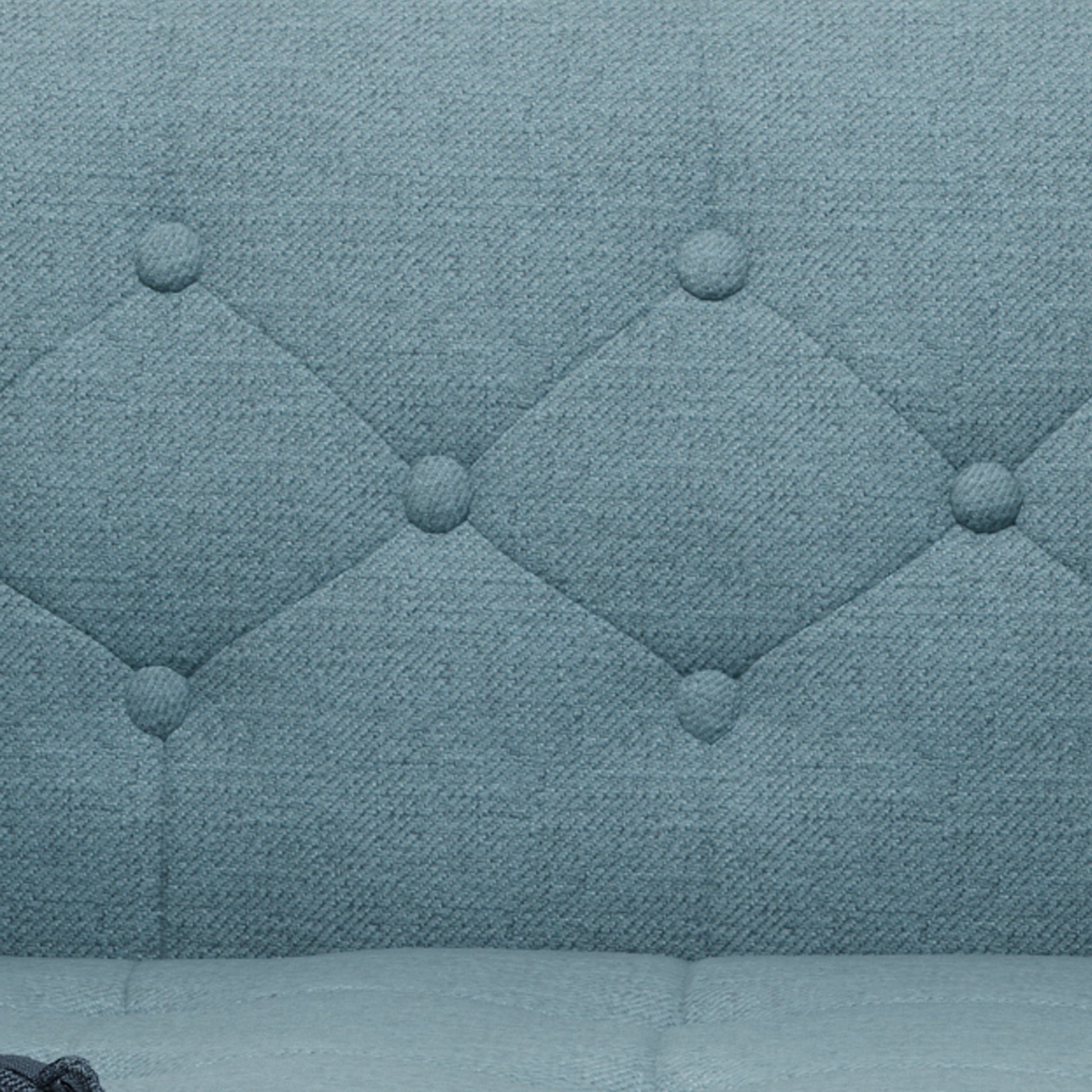 Aidan Mid-Century Sofa - Blue Fabric Comfort