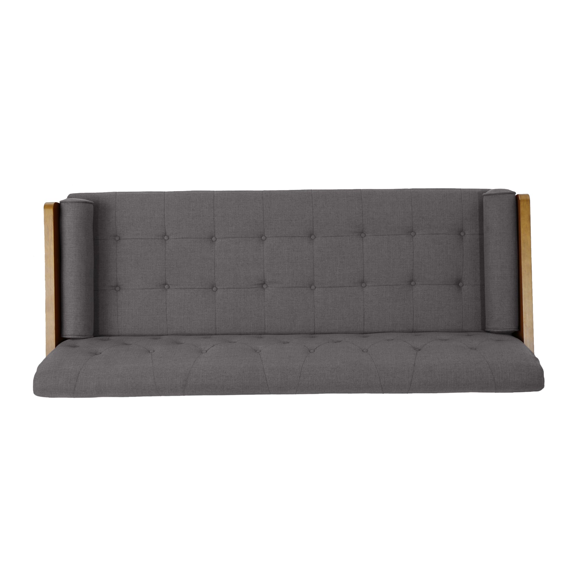 Aidan Mid-Century Sofa - Grey Fabric Comfort