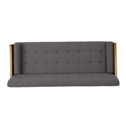 Aidan Mid-Century Sofa - Grey Fabric Comfort