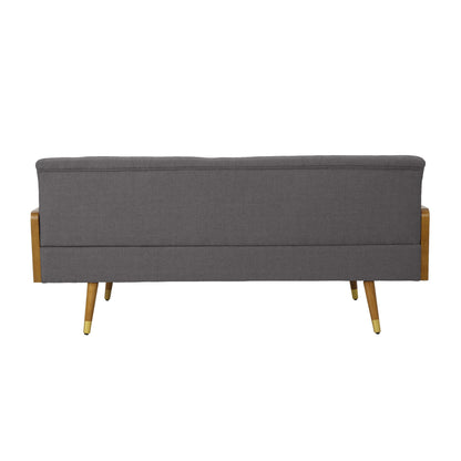 Aidan Mid-Century Sofa - Grey Fabric Comfort