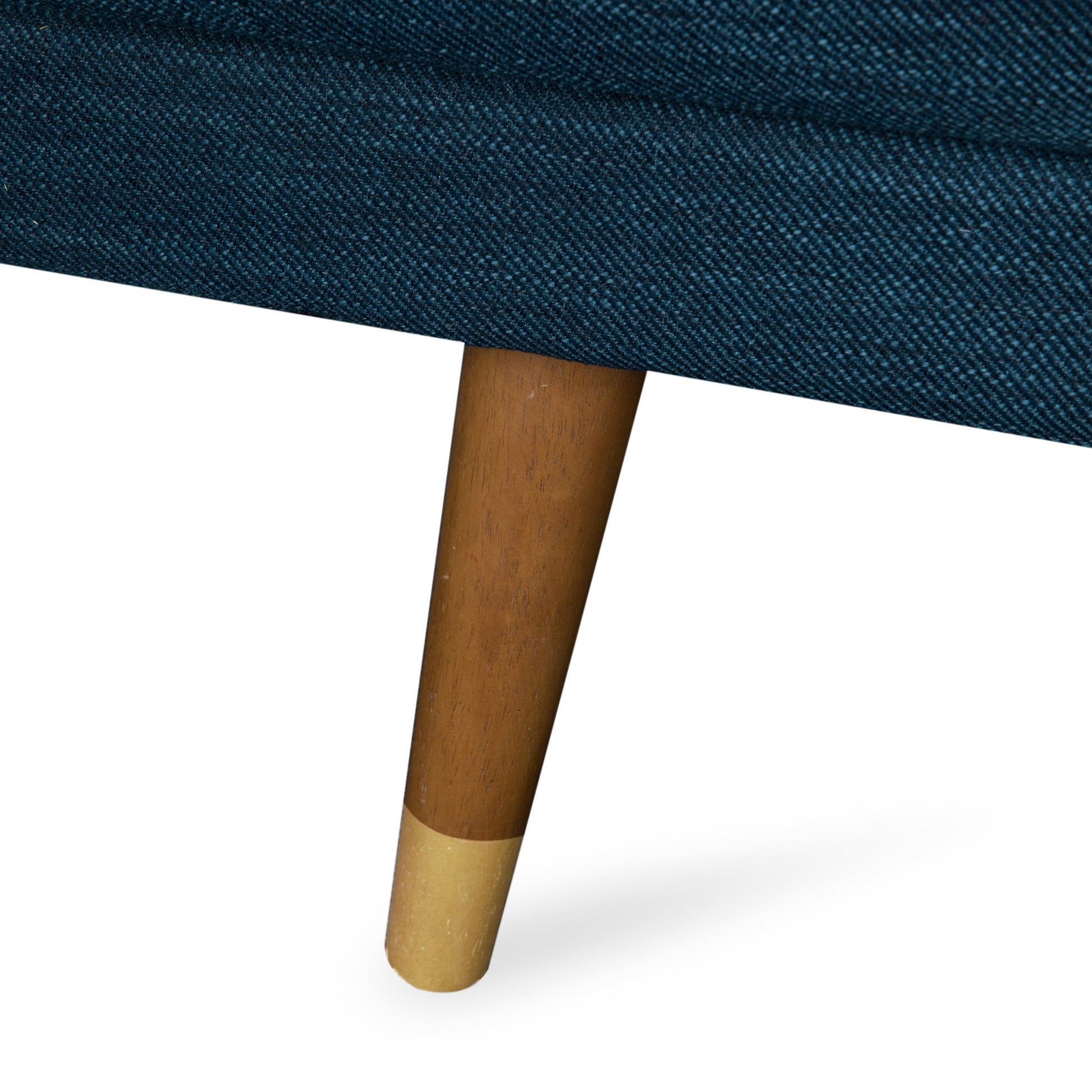 Aidan Mid-Century Sofa - Navy Blue Fabric Comfort