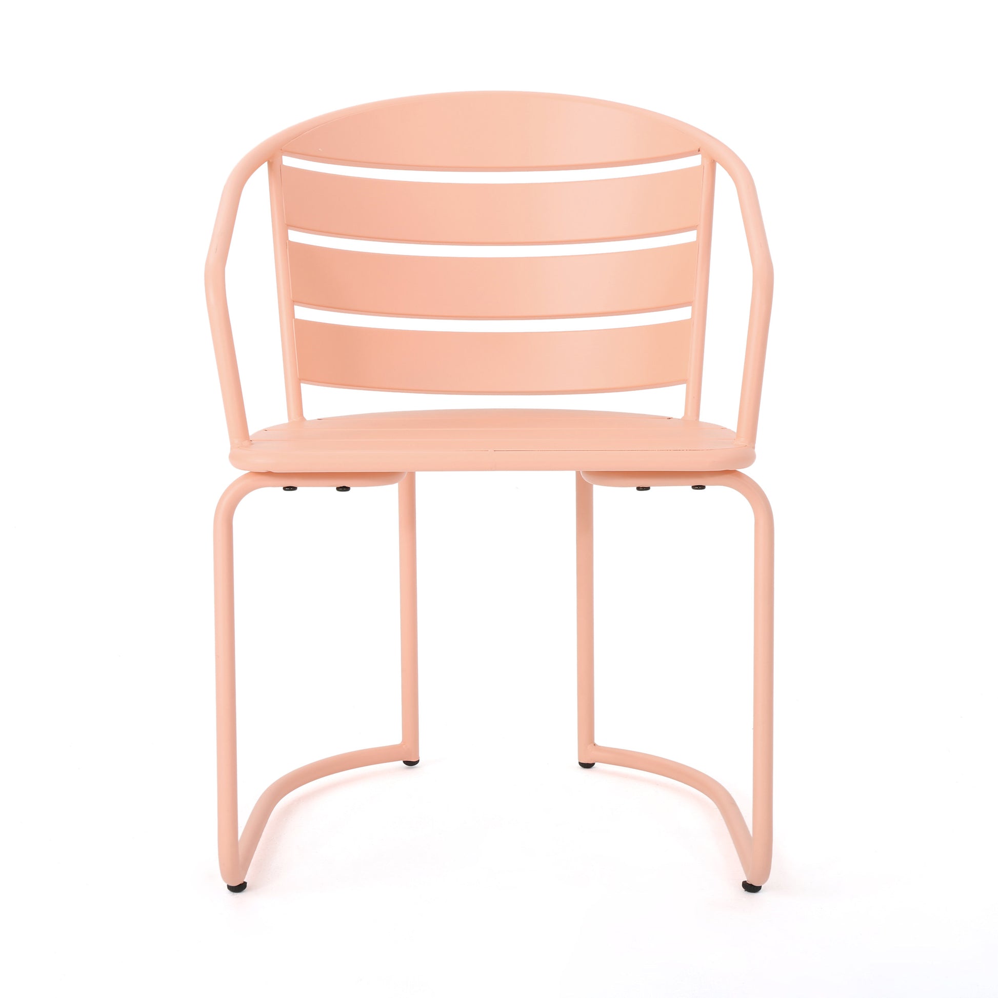 Coral Iron Bistro Set - 3-Piece Patio Dining Table & Chairs