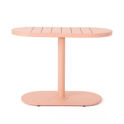 Coral Iron Bistro Set - 3-Piece Patio Dining Table & Chairs