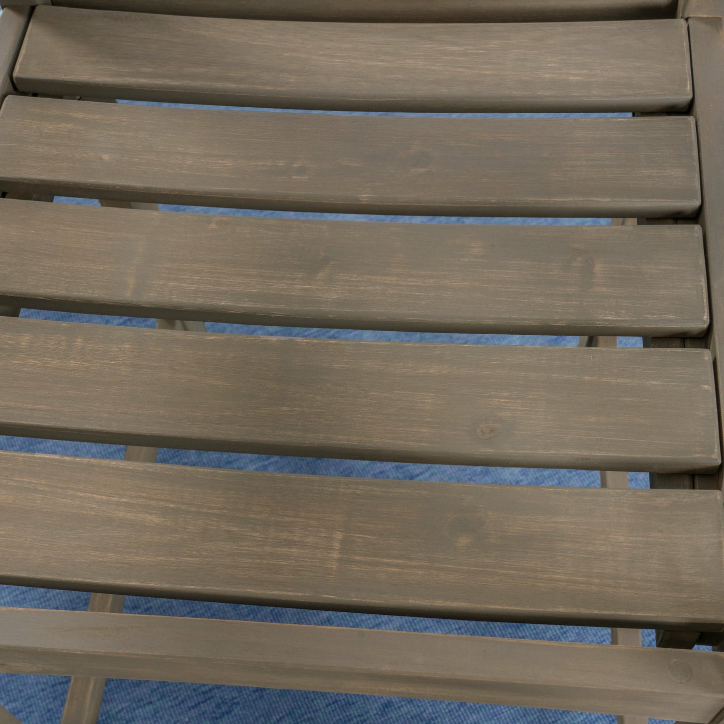 Grey Wood Bar Stools - 4 Piece Set for Patio Outdoor Spaces