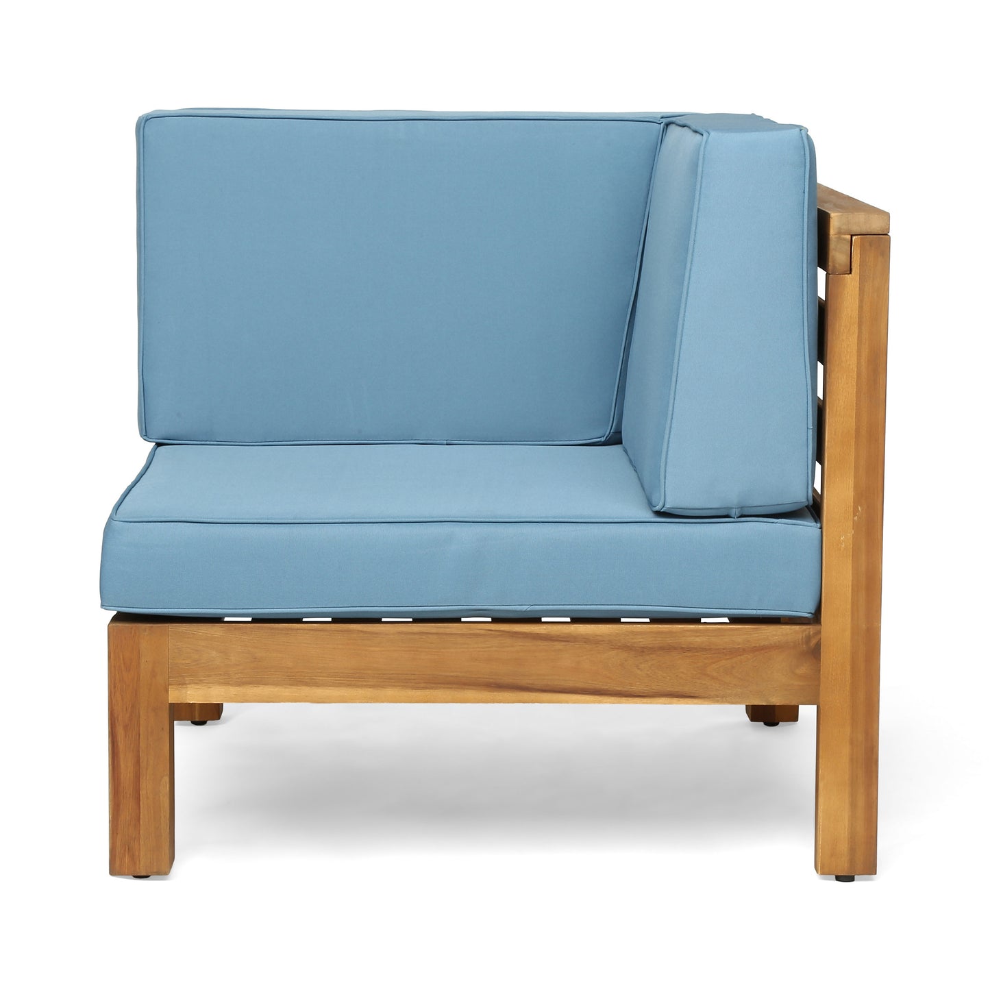 OANA 3-Piece Acacia Wood Sofa Set, Blue - Patio Seating
