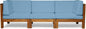 OANA - 3-PIECE SOFA SET, BLUE