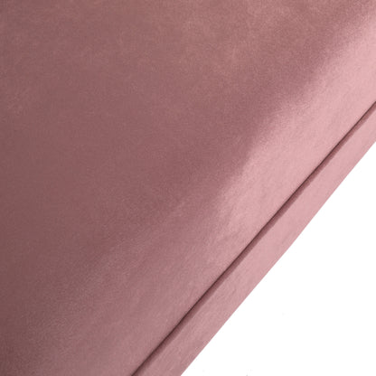Blush Velvet 3-Seater Sofa - 83.25" Wide for Living Room