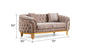 Vanessa Loveseat - Taupe Velvet Comfort