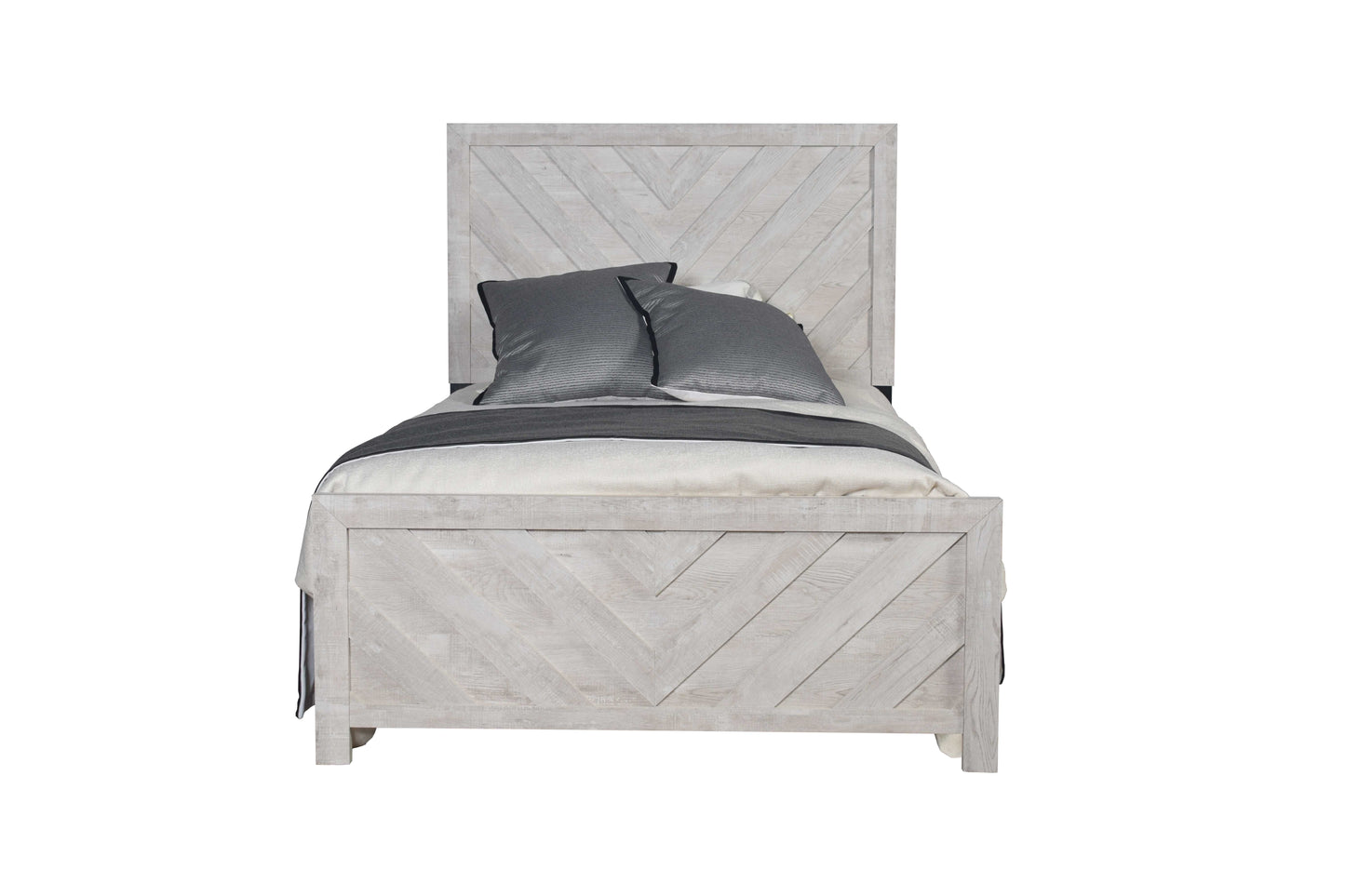 DENVER Modern Style Full Bed Made with Wood in Natural