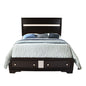 Traditional Style Full Size Storage Bed made with Wood in Black