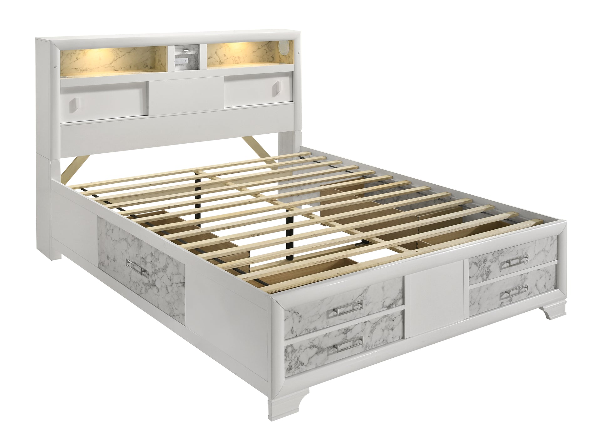 Soul Modern Queen Bed - Storage & USB Charging
